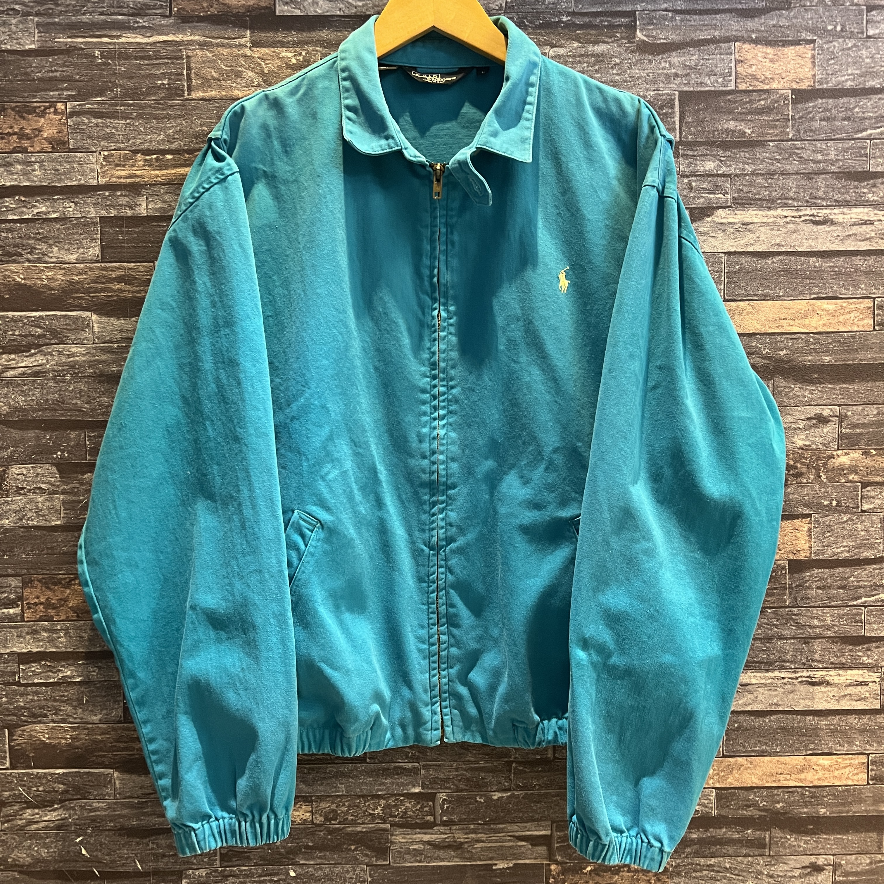バブリー！ターコイズ テーラードジャケット サイズ10 fromアメリカ！ RALPH LAUREN SWING TOP TURQUOISE 1980'S OLD USA製｜SAFARI