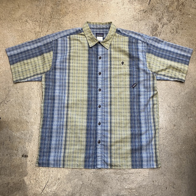 PATAGONIA PUCKERWARE SHIRT 2007 NIWA:ORBIT BLUE L｜SAFARI サファリ