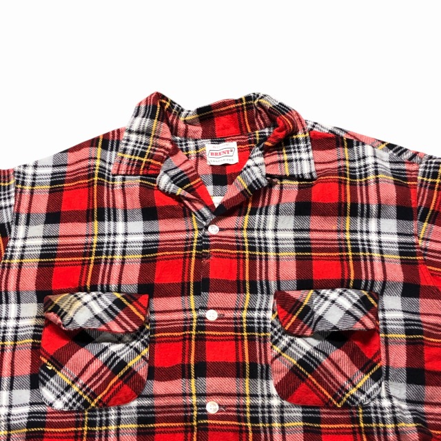 60s BRENT ブレント　3 Tone swinp top ジャケット　M BRENT PRINT NEL SHIRT 60S 「17-17H」｜SAFARI サファリ