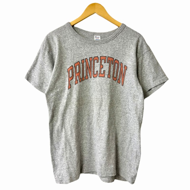 Champion ノースウェスタン大学 L 80s 染み込み3段プリント CHAMPION 80s リバースウィーブ パーカ グレー Lサイズ 3段