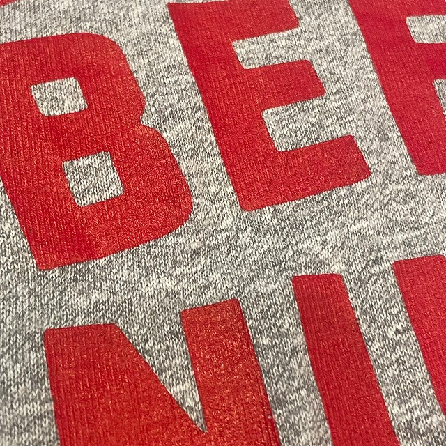 デッドストック！80's イタリア製 ABETONE ファブリック テーラード CHAMPION ATHLETIC TEE 80S 「デッドストック、BEER NUTS、M