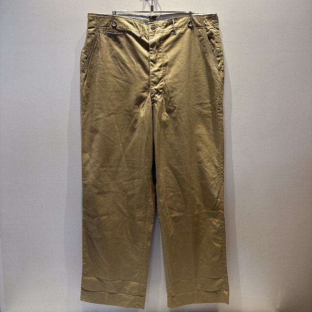 US ARMY CHINO PANT 50'S 「45カーキ、実寸W38 L31」｜SAFARI サファリ