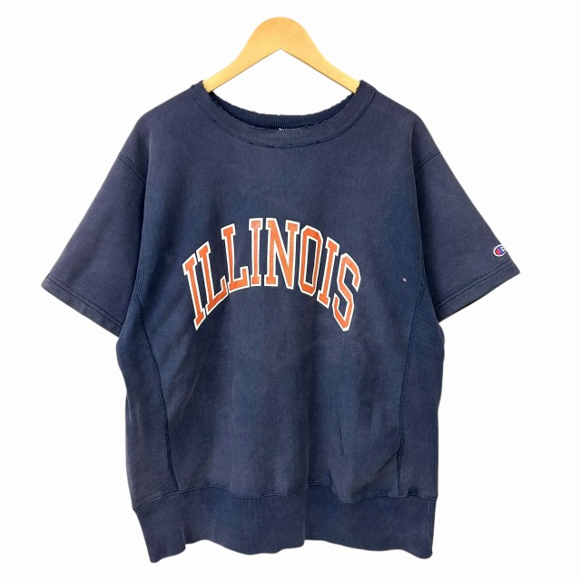 CHAMPION REVERSE WEAVE 90S 「ILLINOIS、ネイビー×オレンジ、L