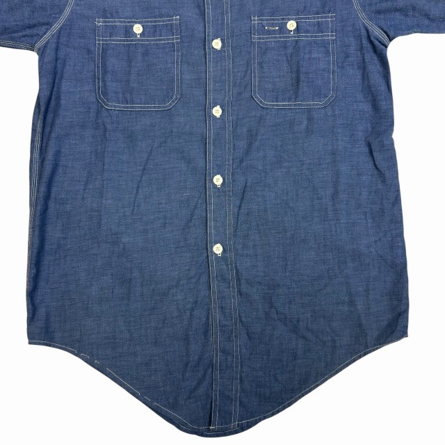 究極 60s ヴィンテージ 英国6b モッズ　ダブル　ジャケット37 KING KOLE BETA CHAMBRAY SHIRT 60S 「襟ダブルステッチ