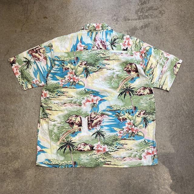 80’s レトロ デッドストック SANRIO サファリたあ坊 刺繡 シャツ STUSSY HAWAIIAN SHIRT 1990'S OLD|SAFARI サファリ|高円寺
