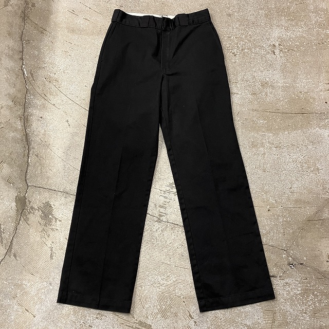 ディッキーズdickies チビタグ　w31 DICKIES COTTON PANTS 80S 「ブラック、チビタグ欠損、W31