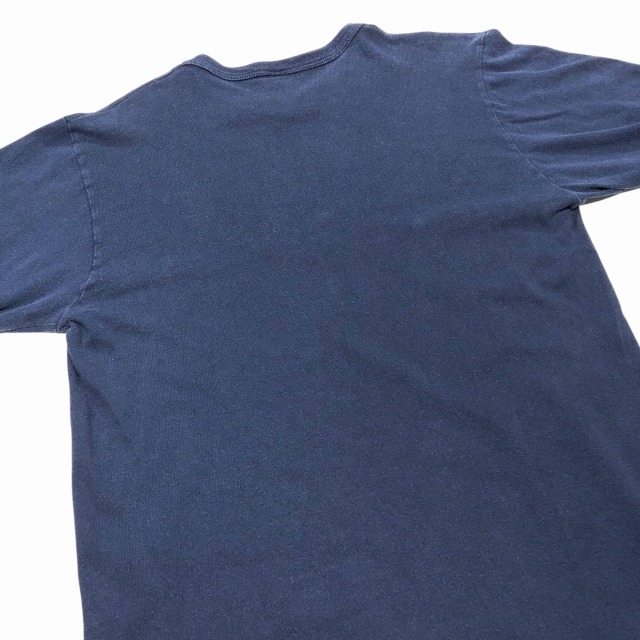 CHAMPION COTTON L/S TEE 80S 「ネイビー、無地、XL」｜SAFARI