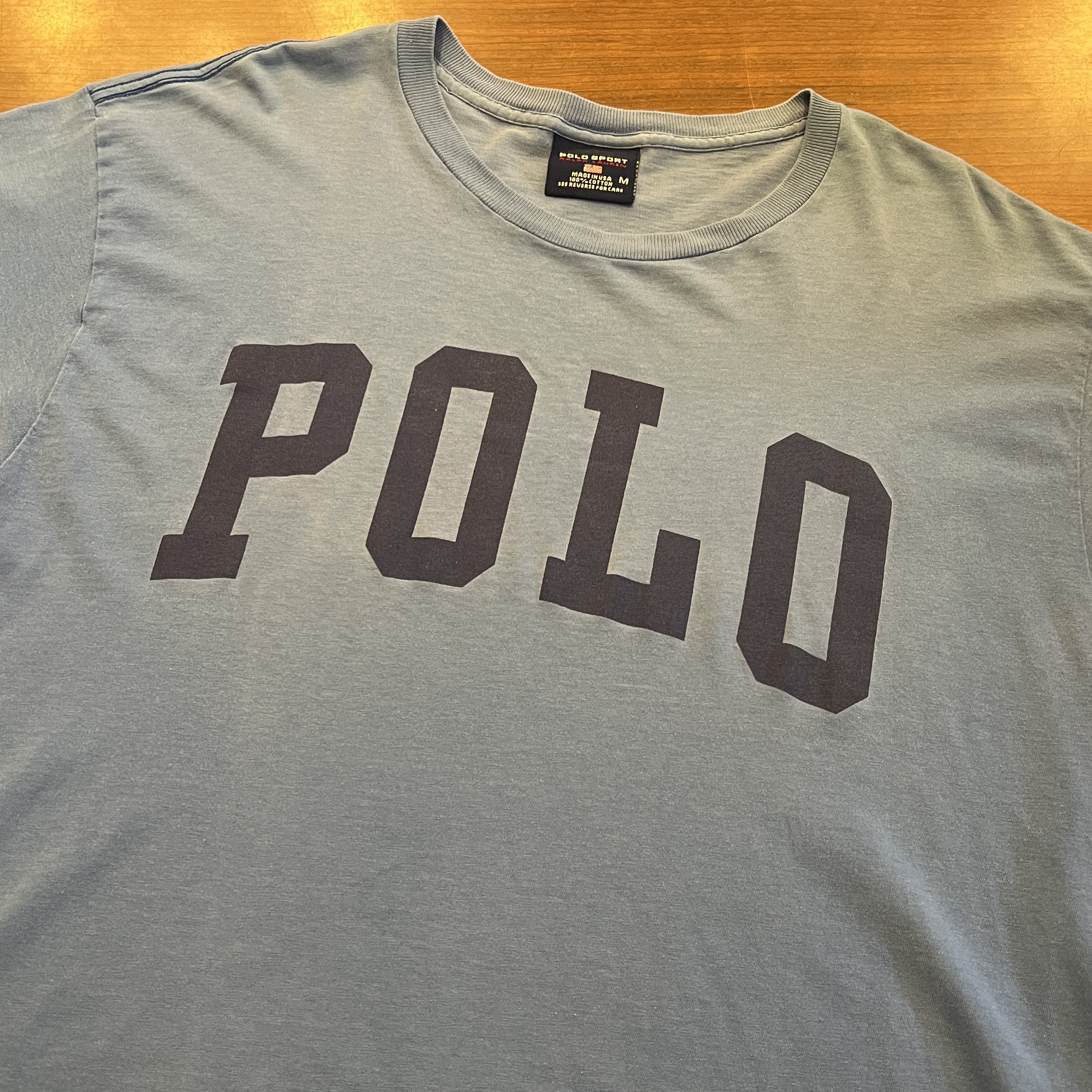 POLO SPORT スウェットシャツ POLO SPORT LOGO T-SHIRT BLUE 1990'S OLD｜SAFARI サファリ