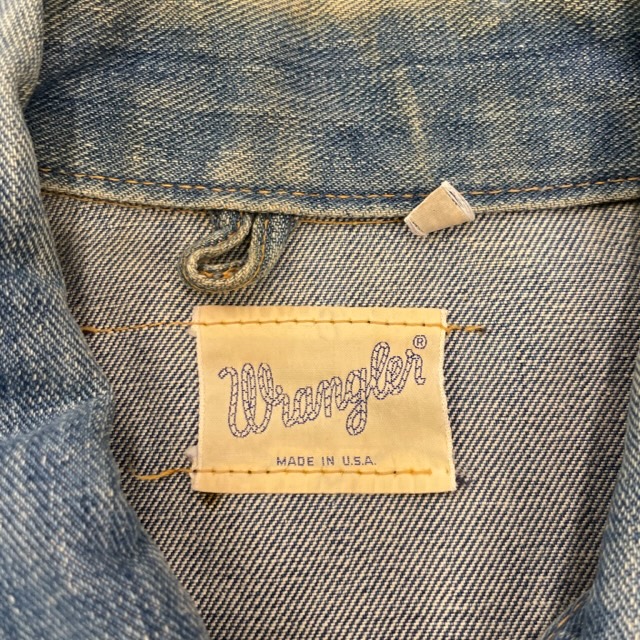 WRANGLER 124MJ DENIM JACKET 60S 「白タグ、SIZE 40」｜SAFARI