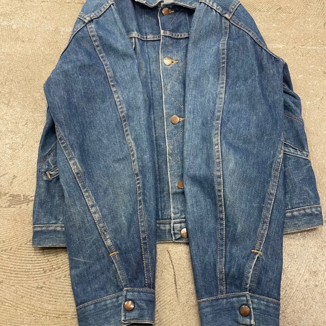 WRANGLER 124MJ DENIM JACKET 60S 「白タグ、SIZE 40」｜SAFARI