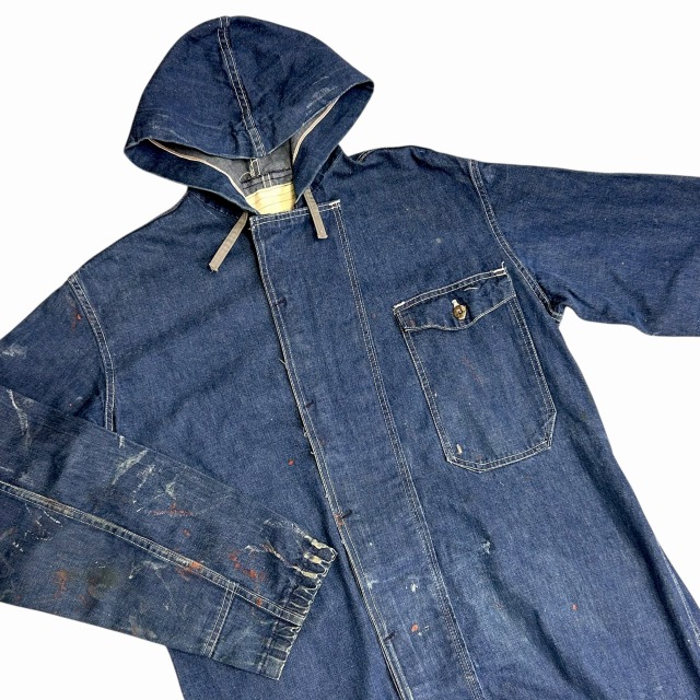☆韓国の人気☆【FILLINTHEBLANK】☆Vintage Denim Mini Ba.g☆ 1950'S VINTAGE DENIM ALL IN ONE 「ダブルニー、月桂樹ボタン