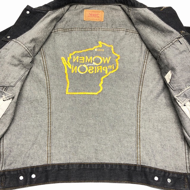 LEVI'S 70506 BLACK DENIM JACKET 80S 「先染めブラック、WOMEN