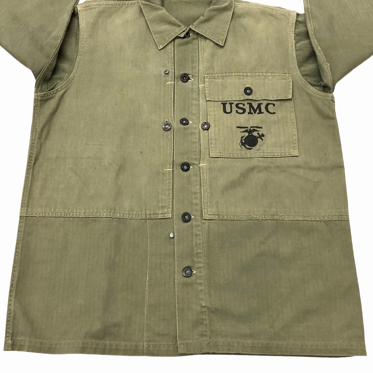 US MARINE CORPS P-44 HBT JACKET 40S 「生地違いツートン」｜SAFARI