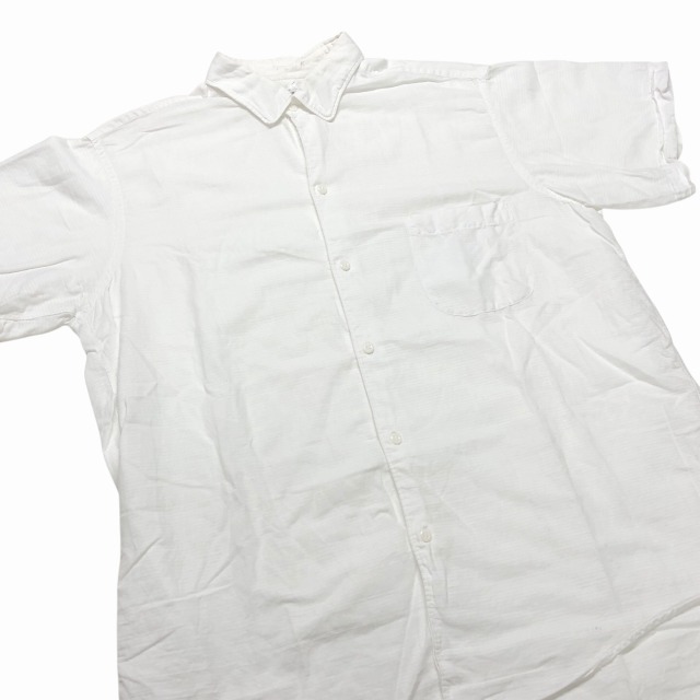 シナリー CFP サクラン様 PENNEY'S CPMPASS COTTON S/S SHIRT 60S 「ホワイト、織り柄