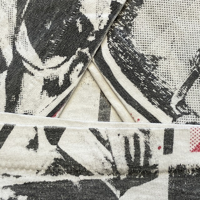 MALCOLM X FULL PRINT S/S TEE 1990'S OLD XL｜SAFARI サファリ