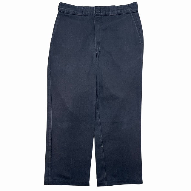 コットン高レートダーバンデパーツ DICKIES COTTON PANT 90S 「圧着タグ、拡張ウエスト、ブラック、実寸