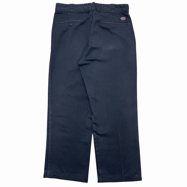 コットン高レートダーバンデパーツ DICKIES COTTON PANT 90S 「圧着タグ、拡張ウエスト、ブラック、実寸