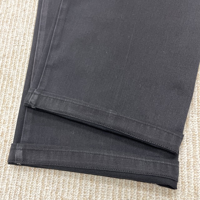 DICKIES COTTON PANT 90S 「圧着タグ、拡張ウエスト、ブラック、実寸