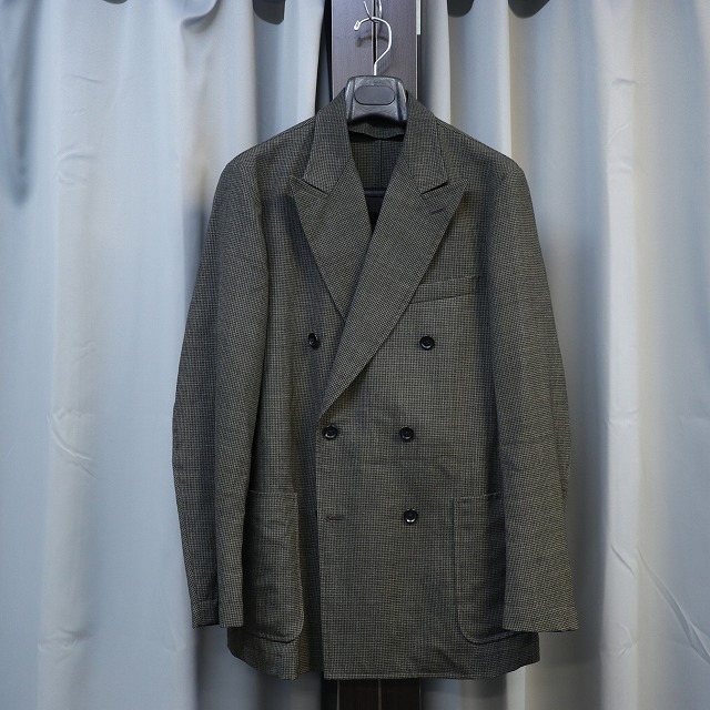 TOMORROWLAND PILGRIM ”FOX AIR” MINI HOUNDTOOTH DOUBLE BREASTED