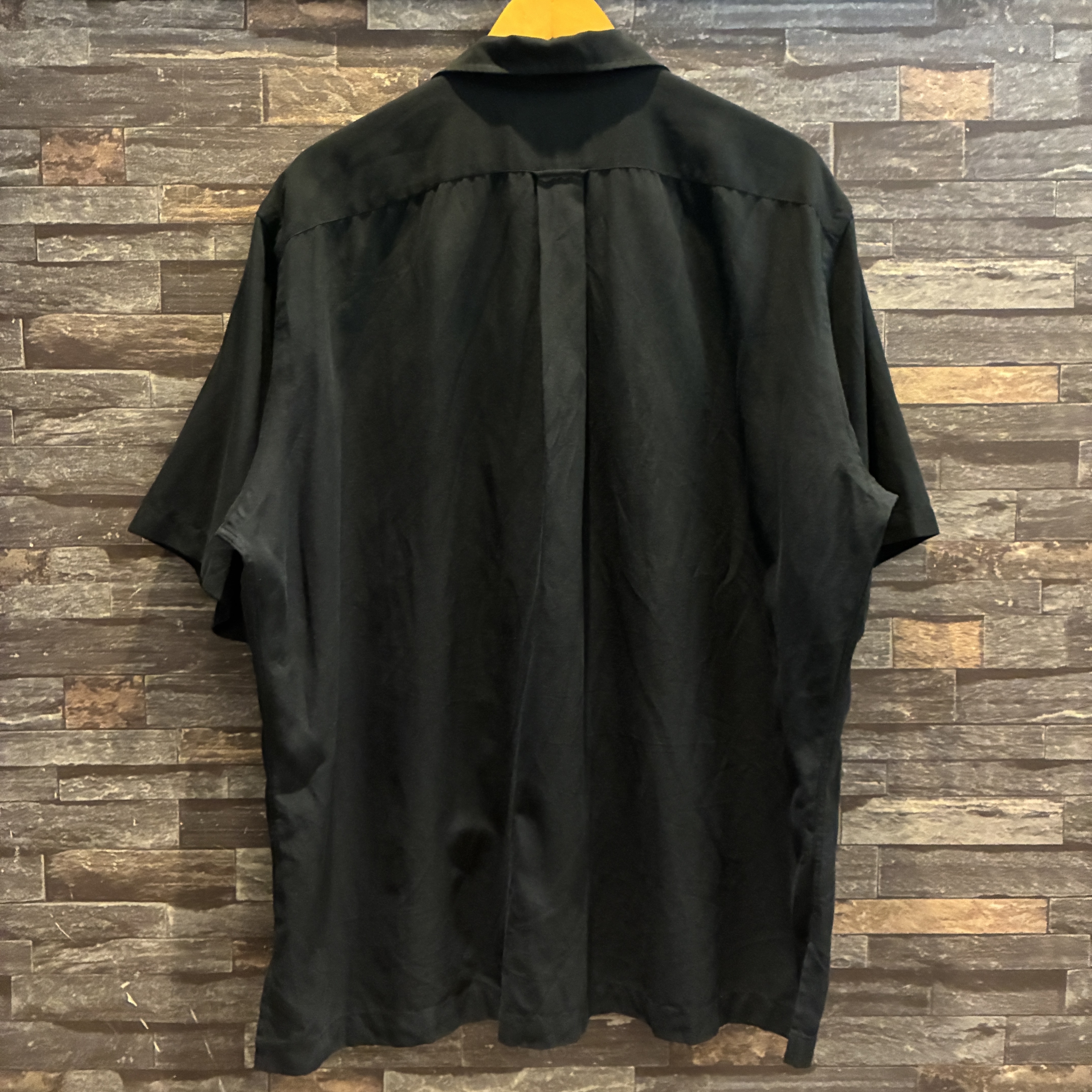 【希少Mサイズ】Ralph Lauren シルク コットン　黒　ポニーなし Mint 2XL ブラック 紫ポニー シルクリネン Caldwell Polo Ralph