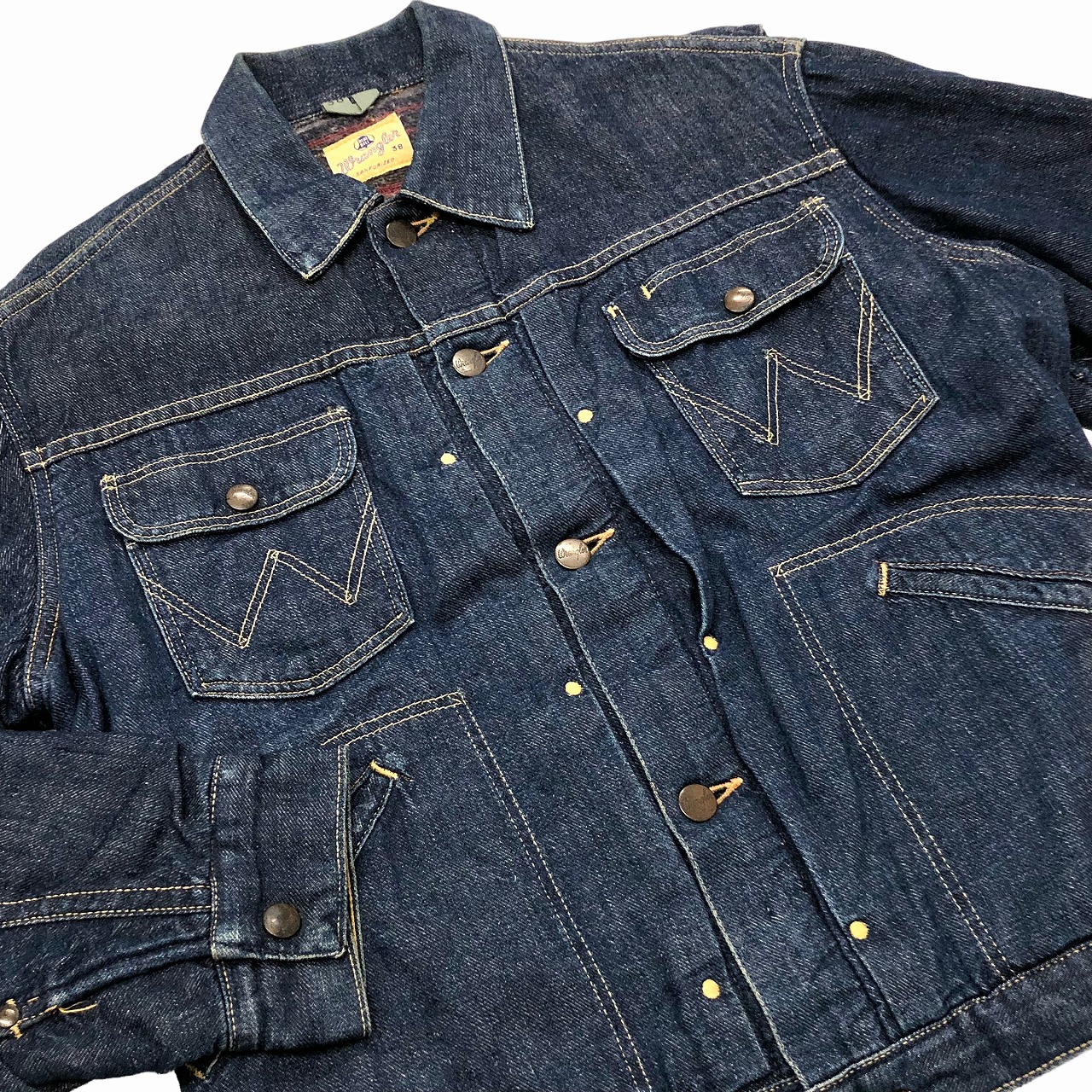 WRANGLER 20MJL 60S 「縦ベル刺繍タグ、ブランケットライナー、38