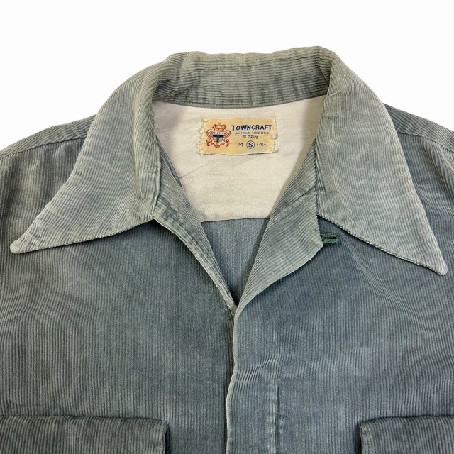 TOWN CRAFT CORDS SHIRT 50S 「ジッパーカスタム、サイズS