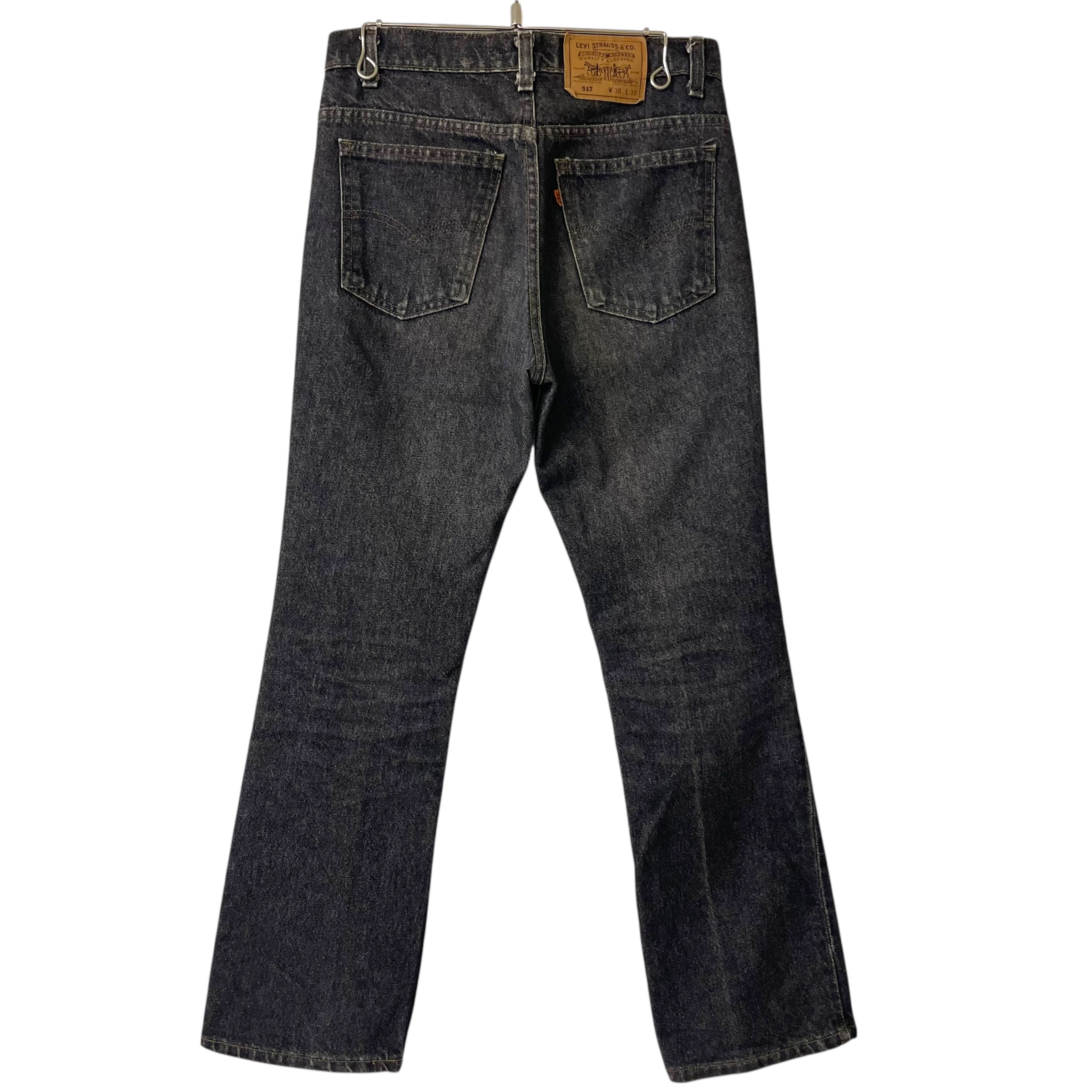 LEVI'S 517 BLACK DENIM PANT 1992年製 「先染め、USA製、実寸