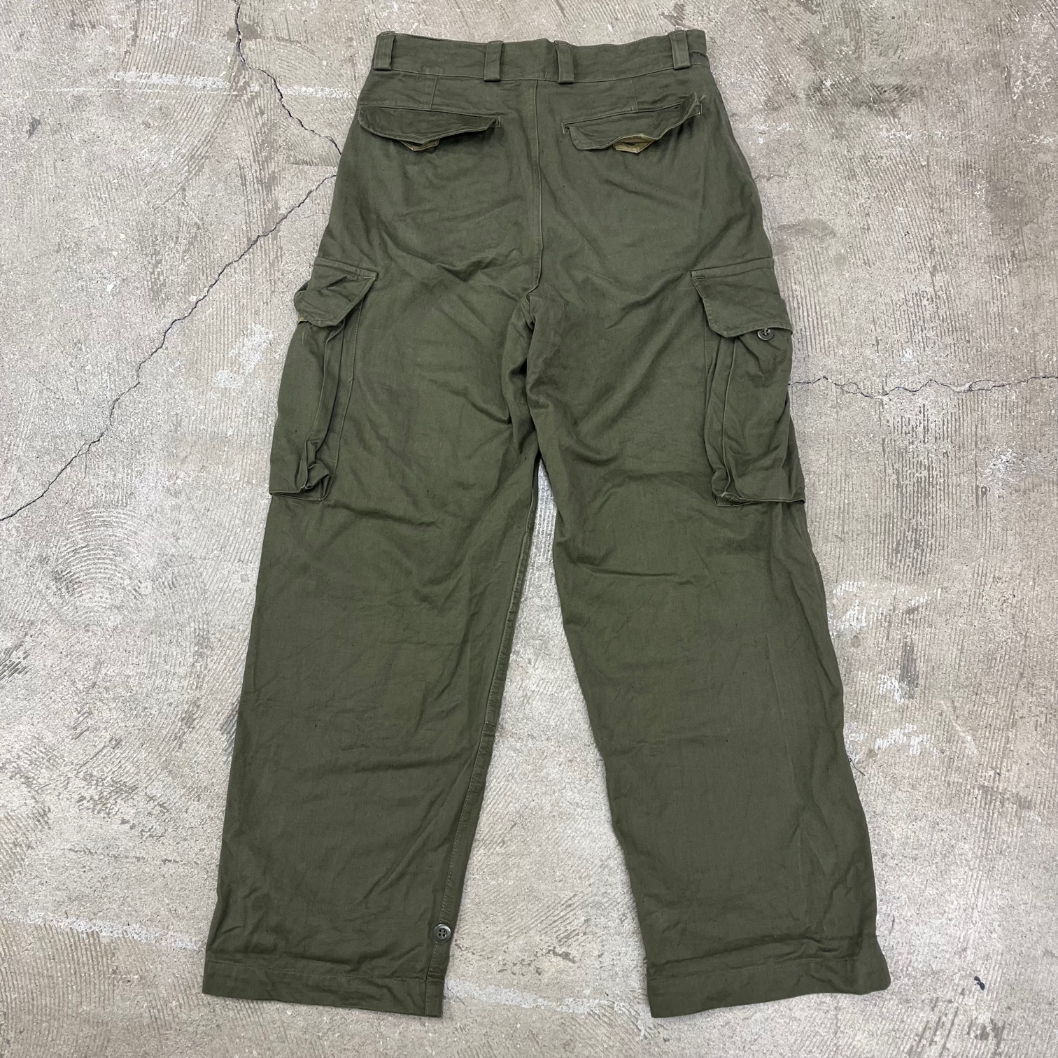 FRENCH ARMY M-47 CARGO PANT 1950's VINTAGE 「SIZE 21」｜SAFARI