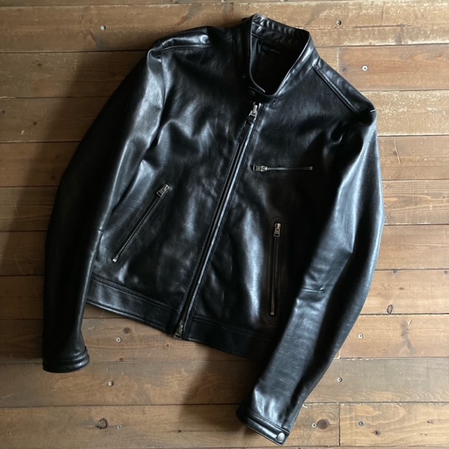 SPECIAL！ TOM FORD LEATHER RIDERS JACKET 48｜SAFARI サファリ ...