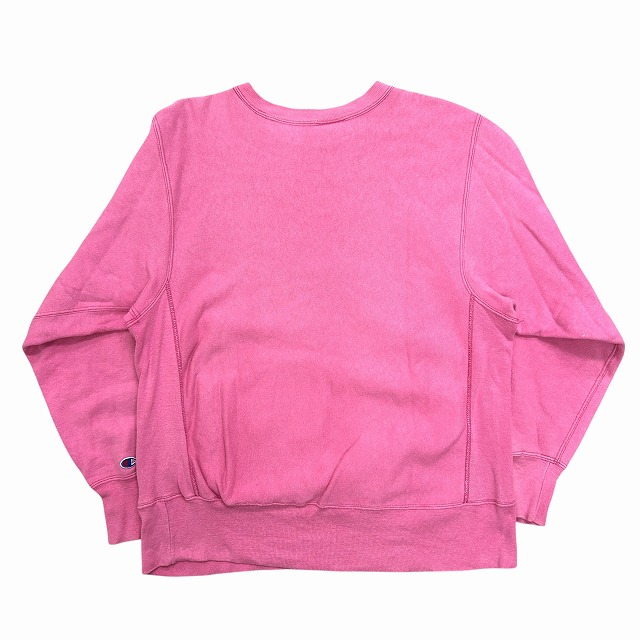 CHAMPION REVERSE WEAVE 80S 「IOWA、ピンク×ブラック、サイズL
