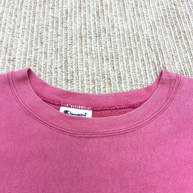 CHAMPION REVERSE WEAVE 80S 「IOWA、ピンク×ブラック、サイズL
