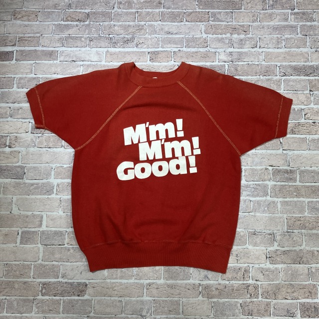 VELVA SHEEN S/S SWEAT SHIRT 60S 「M'm!M'm! Good!、RED、SIZE M