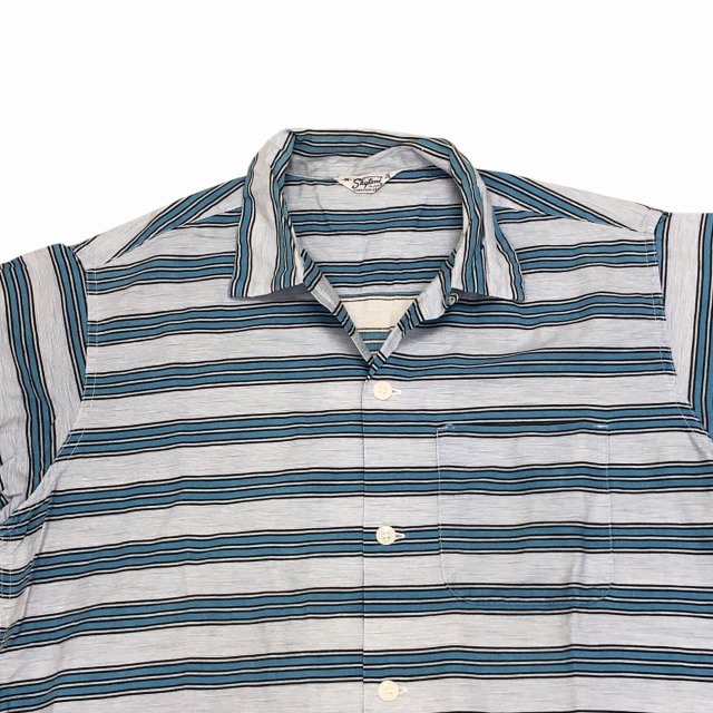 SKYTONE OPEN COLLAR SHIRT 60S 「ボーダー柄」｜SAFARI
