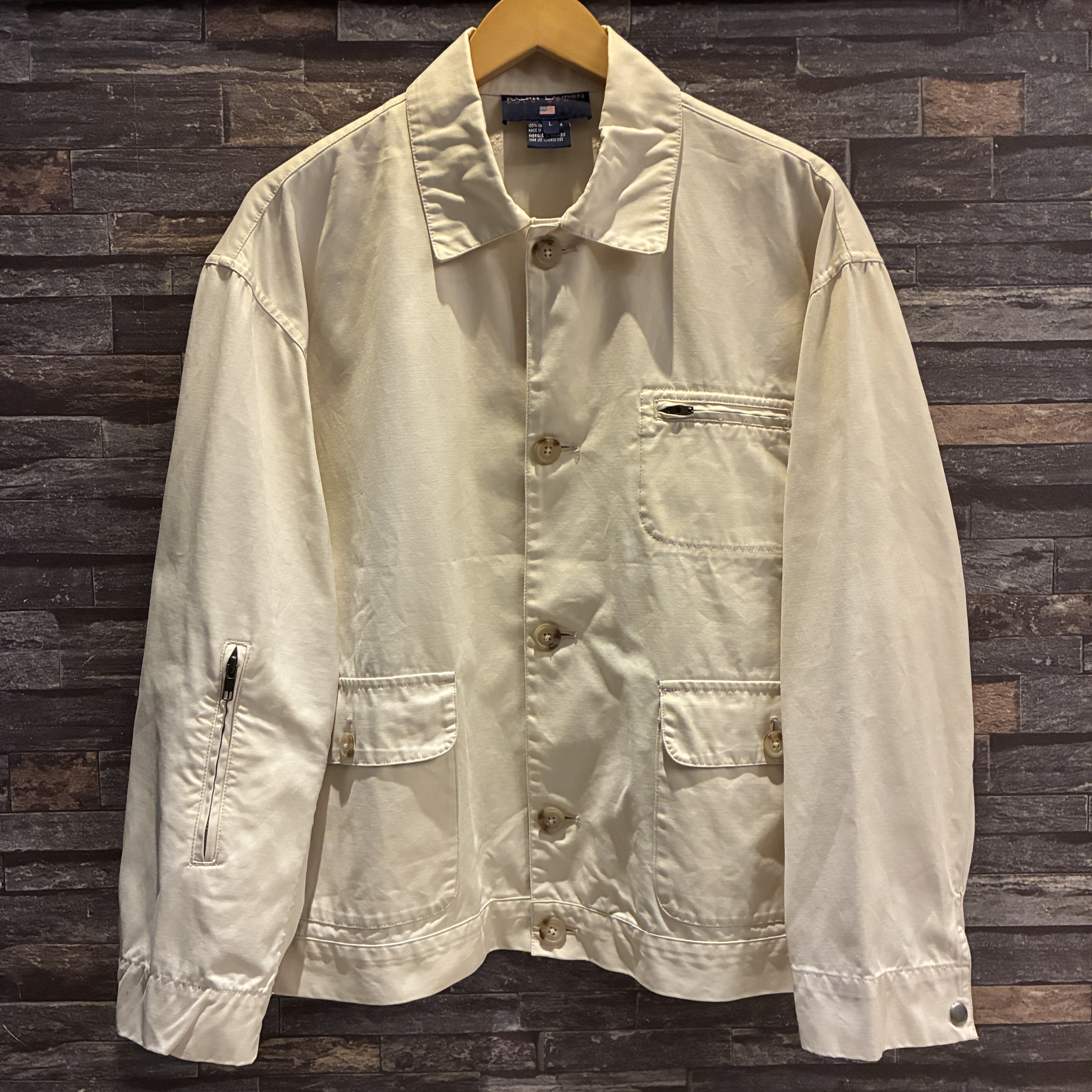 RALPH LAUREN POLO SPORT COTTON SHORT JACKET 1990'S OLD
