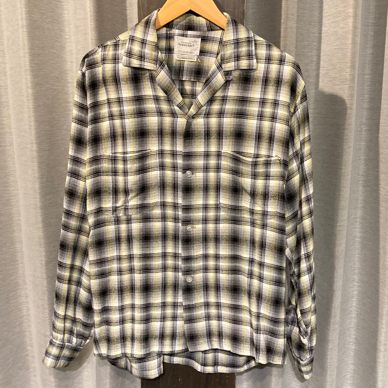 60s vintage rayon shirt オンブレ - シャツ