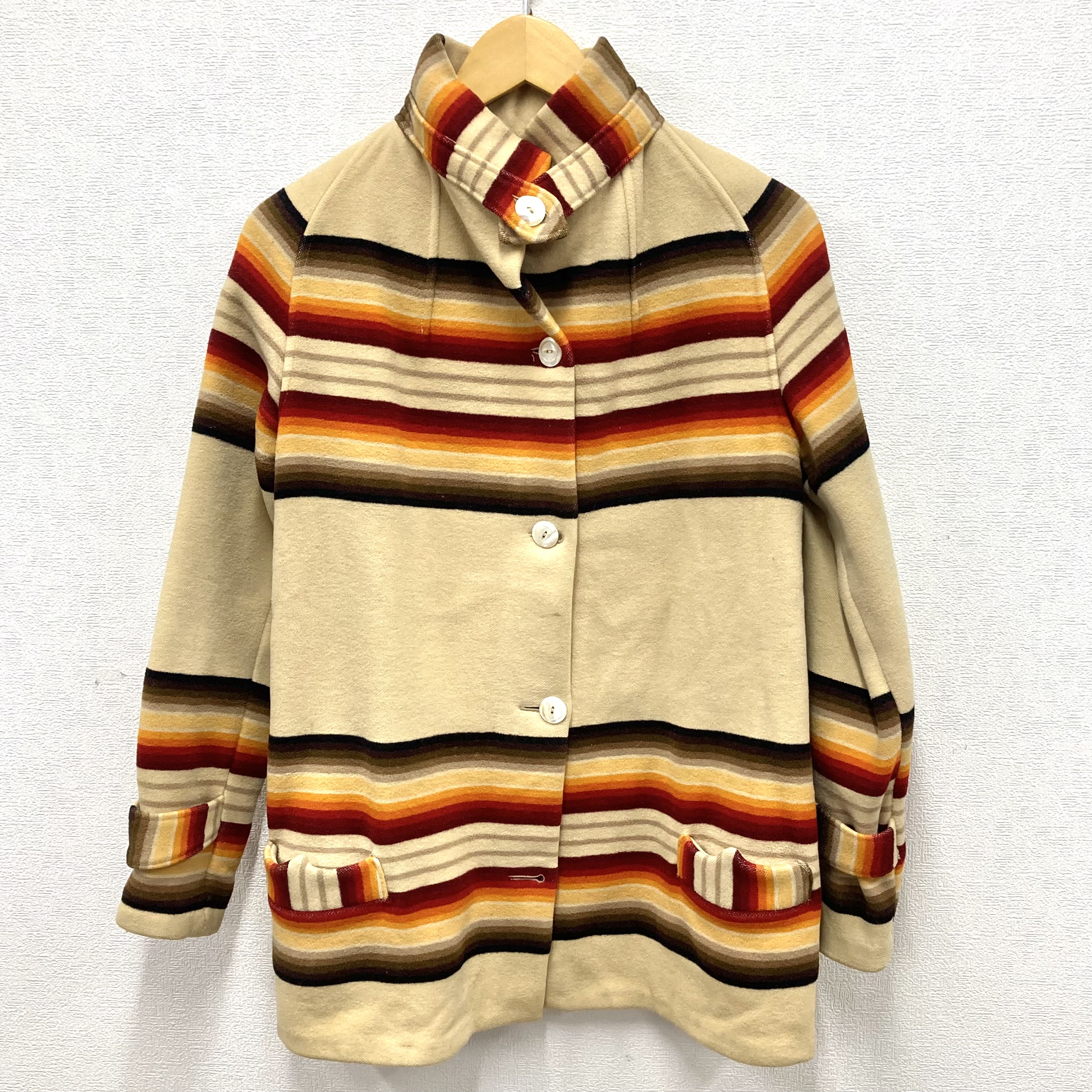 PENDLETON RAG JACKET 30S 「ベージュ、ボーダー」｜SAFARI サファリ