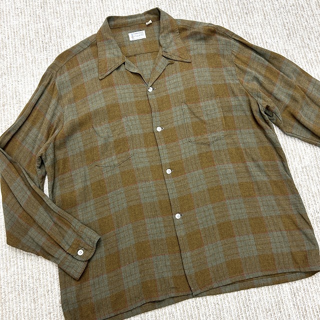 TOWN CRAFT OPEN COLLAR RAYON SHIRT 70S 「サイズXL」｜SAFARI