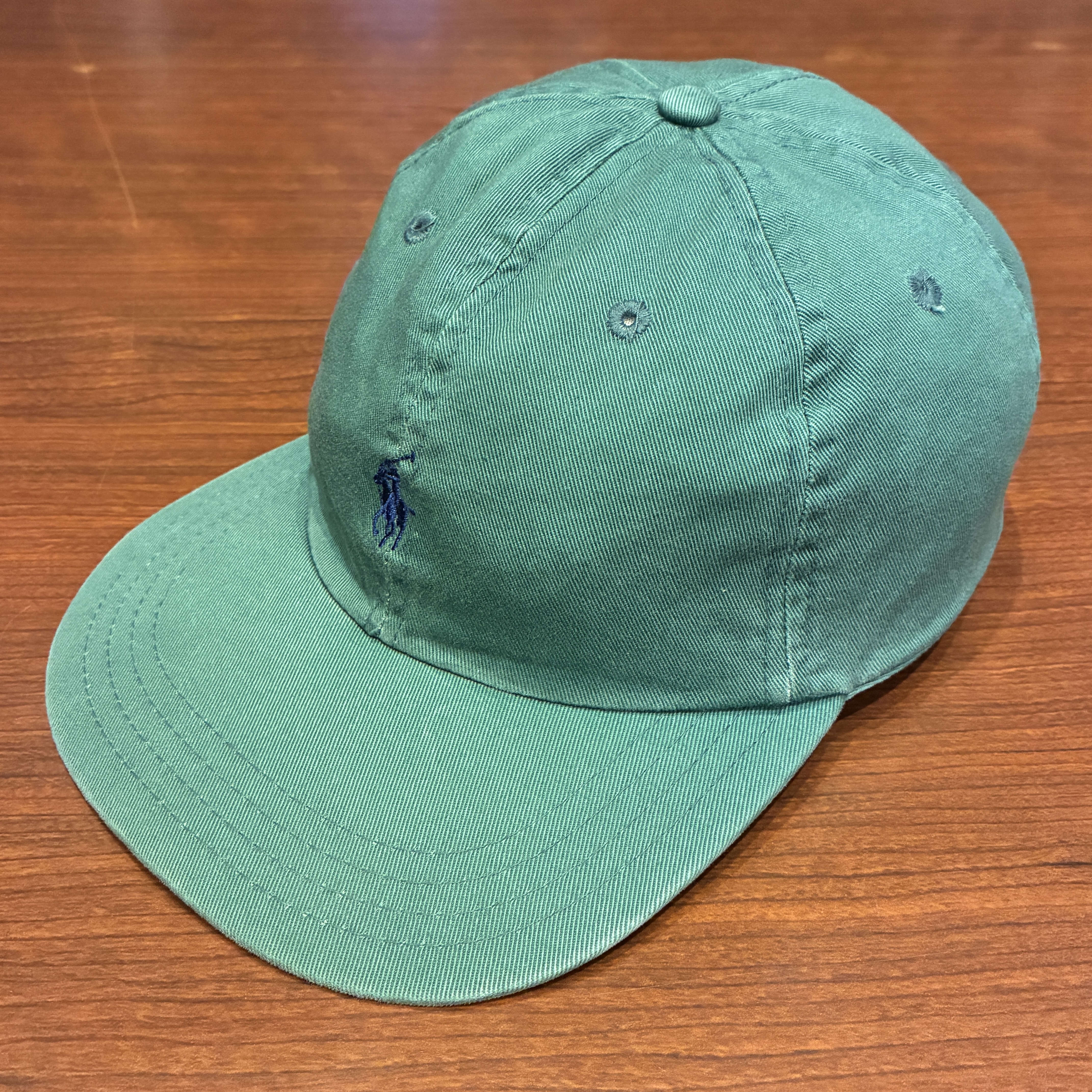 RALPH LAUREN PONY LOGO CAP GREEN 1990'S OLD USA製｜SAFARI