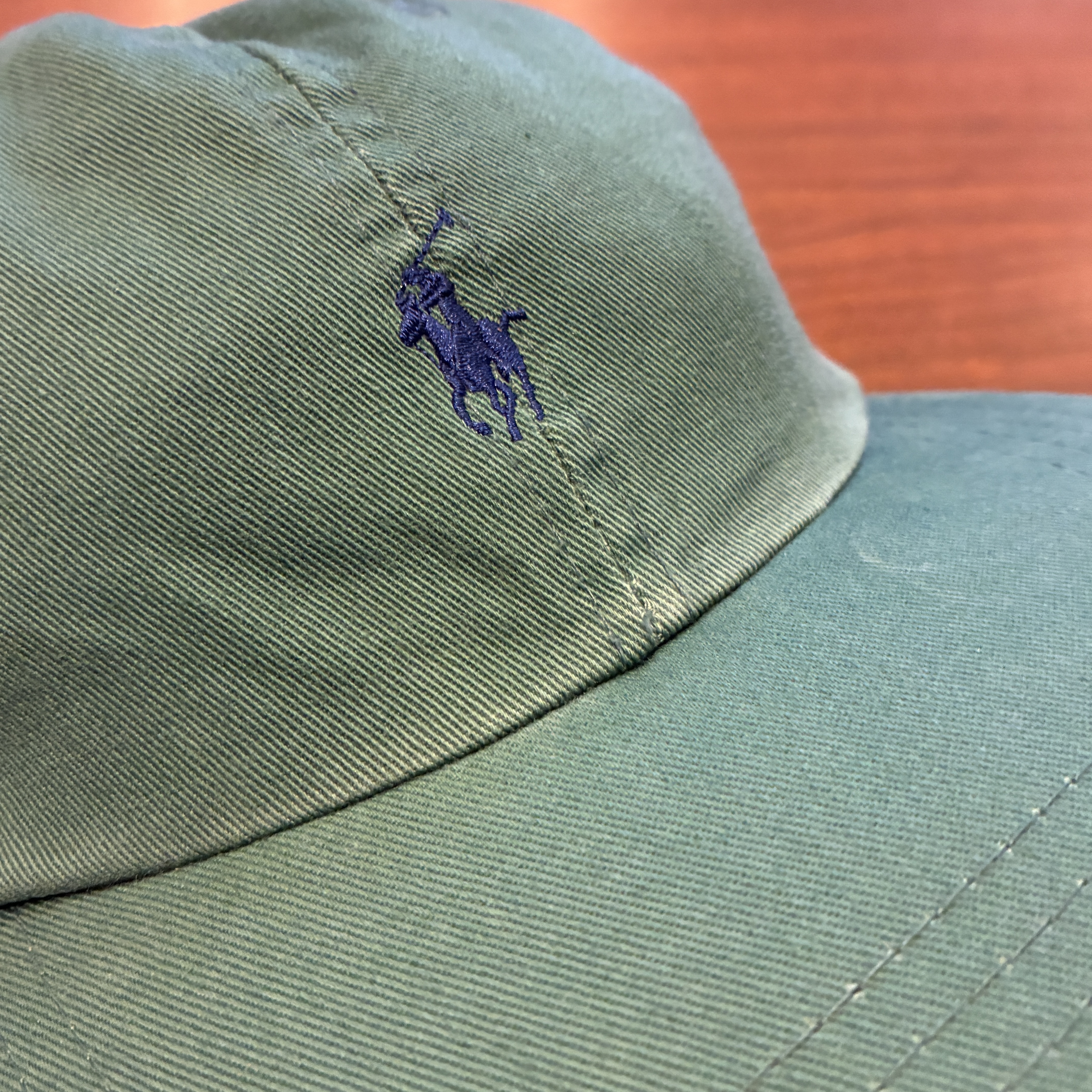 RALPH LAUREN PONY LOGO CAP GREEN 1990'S OLD USA製｜SAFARI