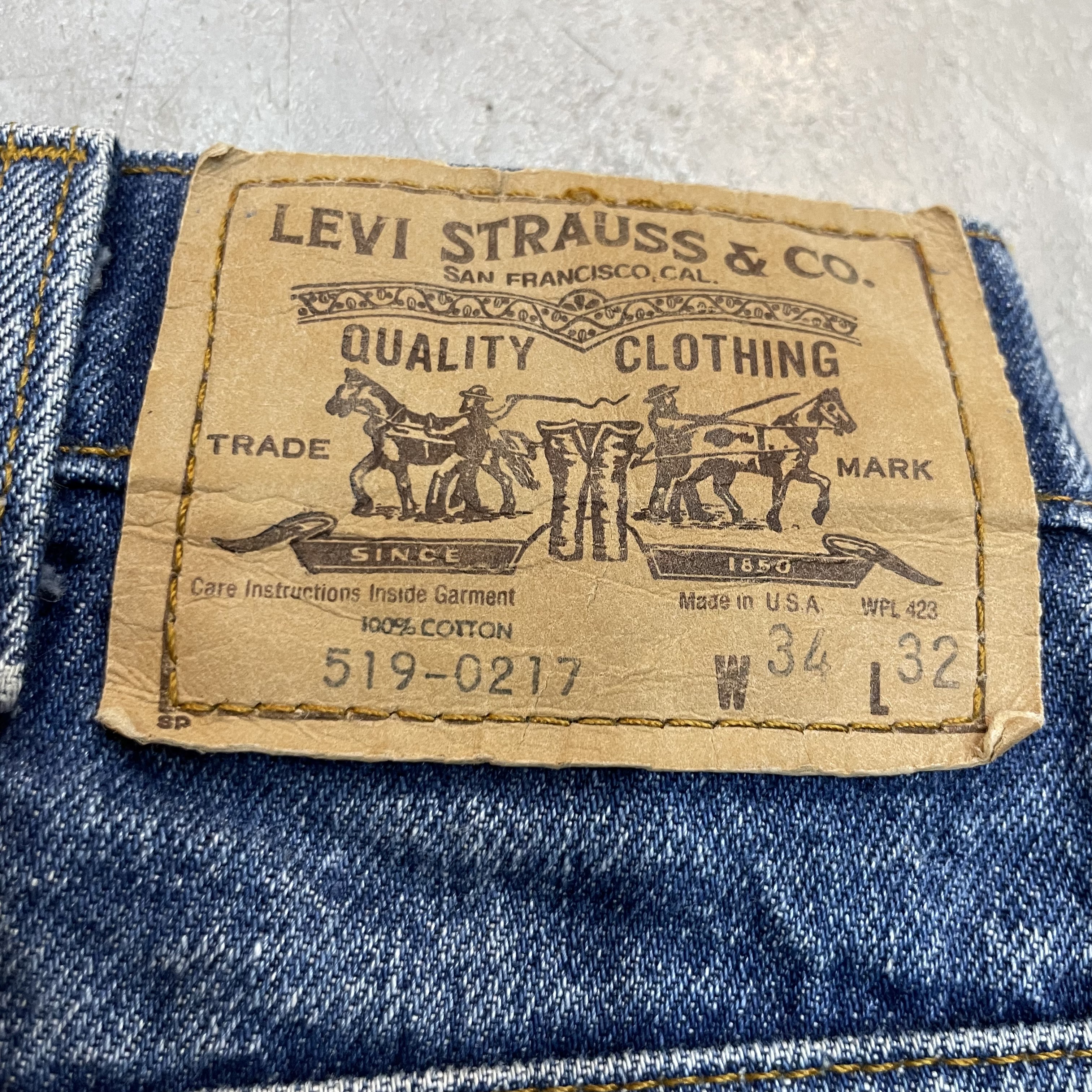 LEVI'S 519-0127 80S 「雰囲気良好、実寸W34 L32」｜SAFARI サファリ