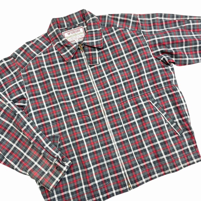 McGregor ミリタリージャケット 緑・茶・黒のチェック柄 McGREGOR DRIZZLER JACKET 60S 「チェック柄、42」｜SAFARI