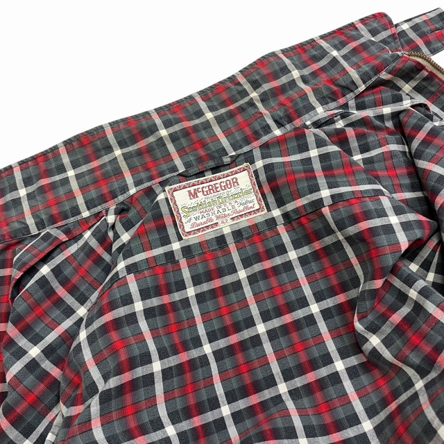 McGREGOR DRIZZLER JACKET 60S 「チェック柄、42」｜SAFARI