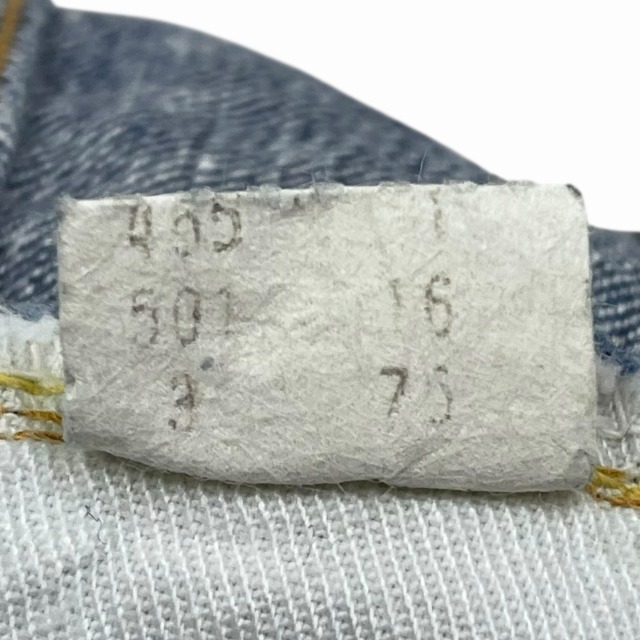 LEVI'S 501 66 SINGLE 1976年製 「実寸W38.5 L27.5」｜SAFARI