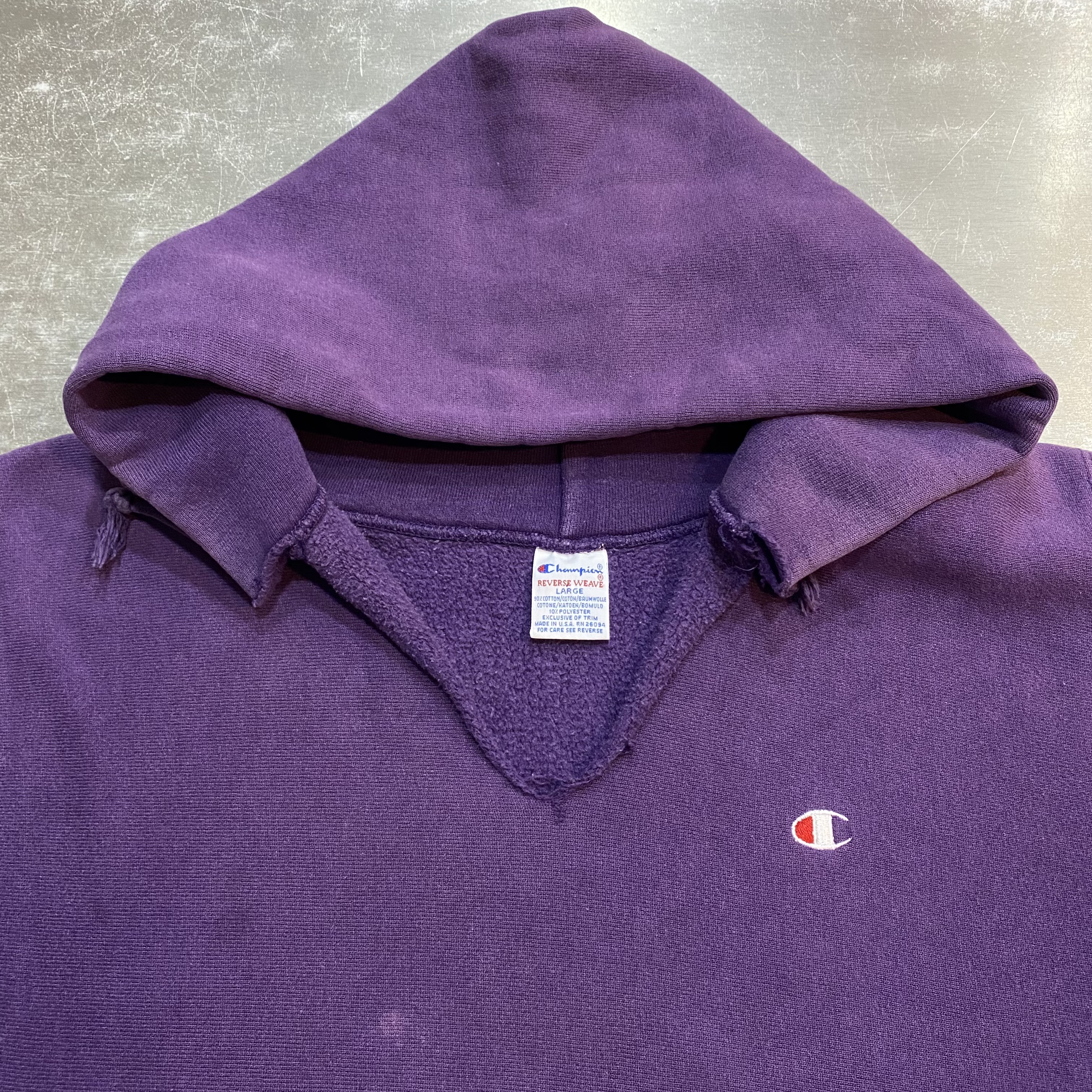 CHAMPION REVERSE WEAVE PARKA 90S 「USA製、パープル、サイズＬ