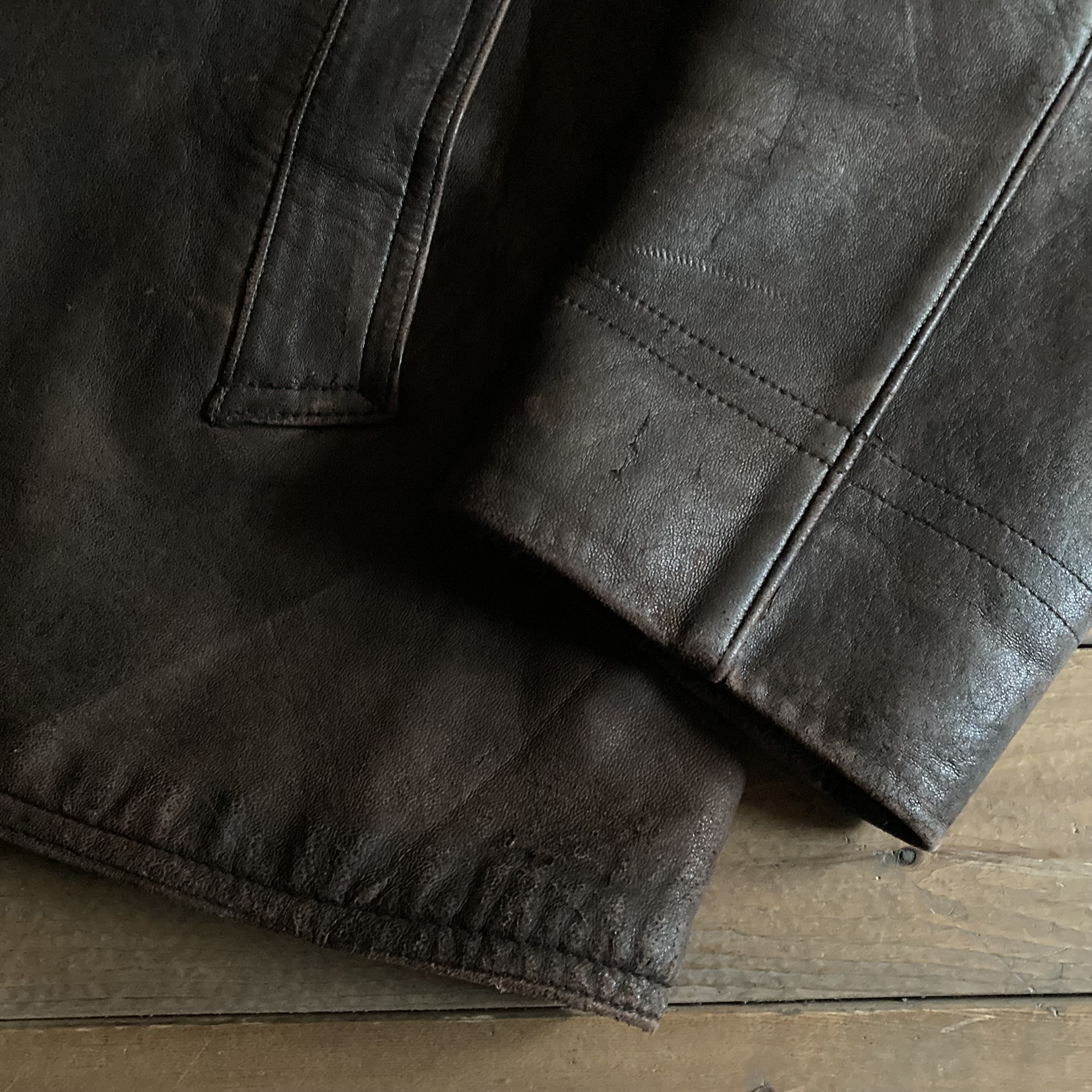 超貴重 40s french leather coat