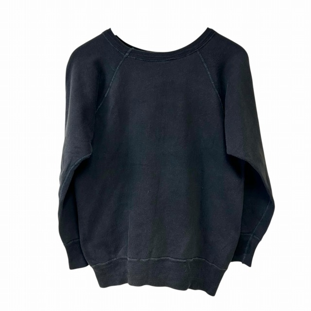 珍品　1960s vintage sweat フロッキープリント　袖二重ライン 珍品 1960s vintage sweat フロッキープリント 袖二重ライン