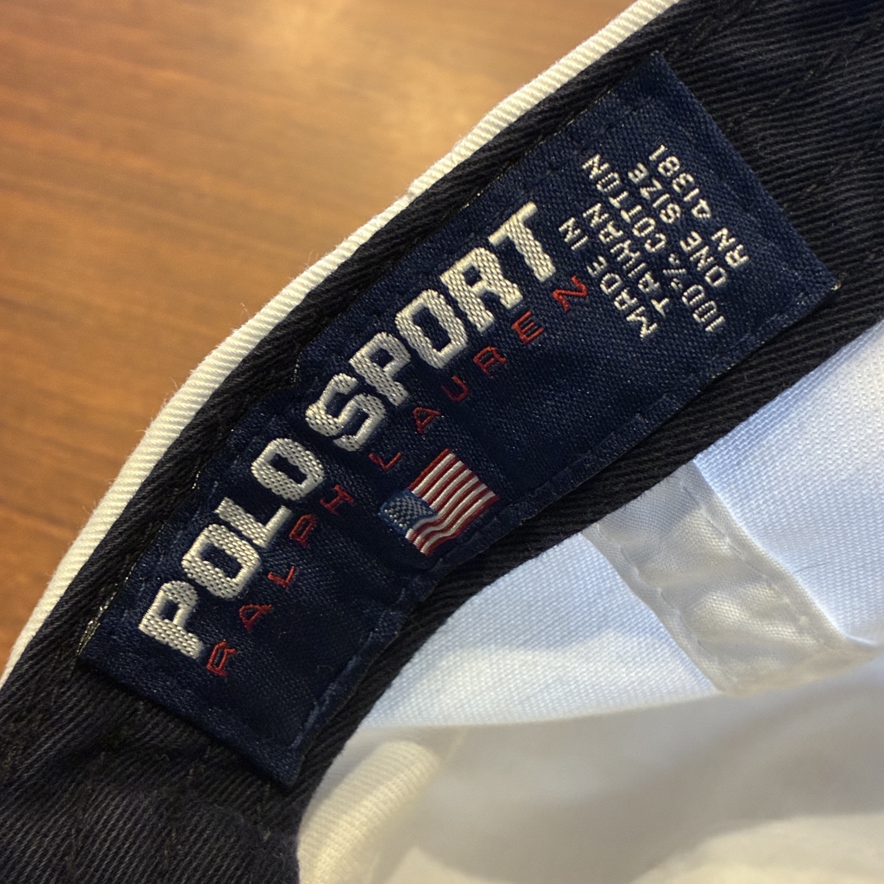 POLO SPORT 2TONE USA LOGO CAP 1990'S OLD｜SAFARI サファリ
