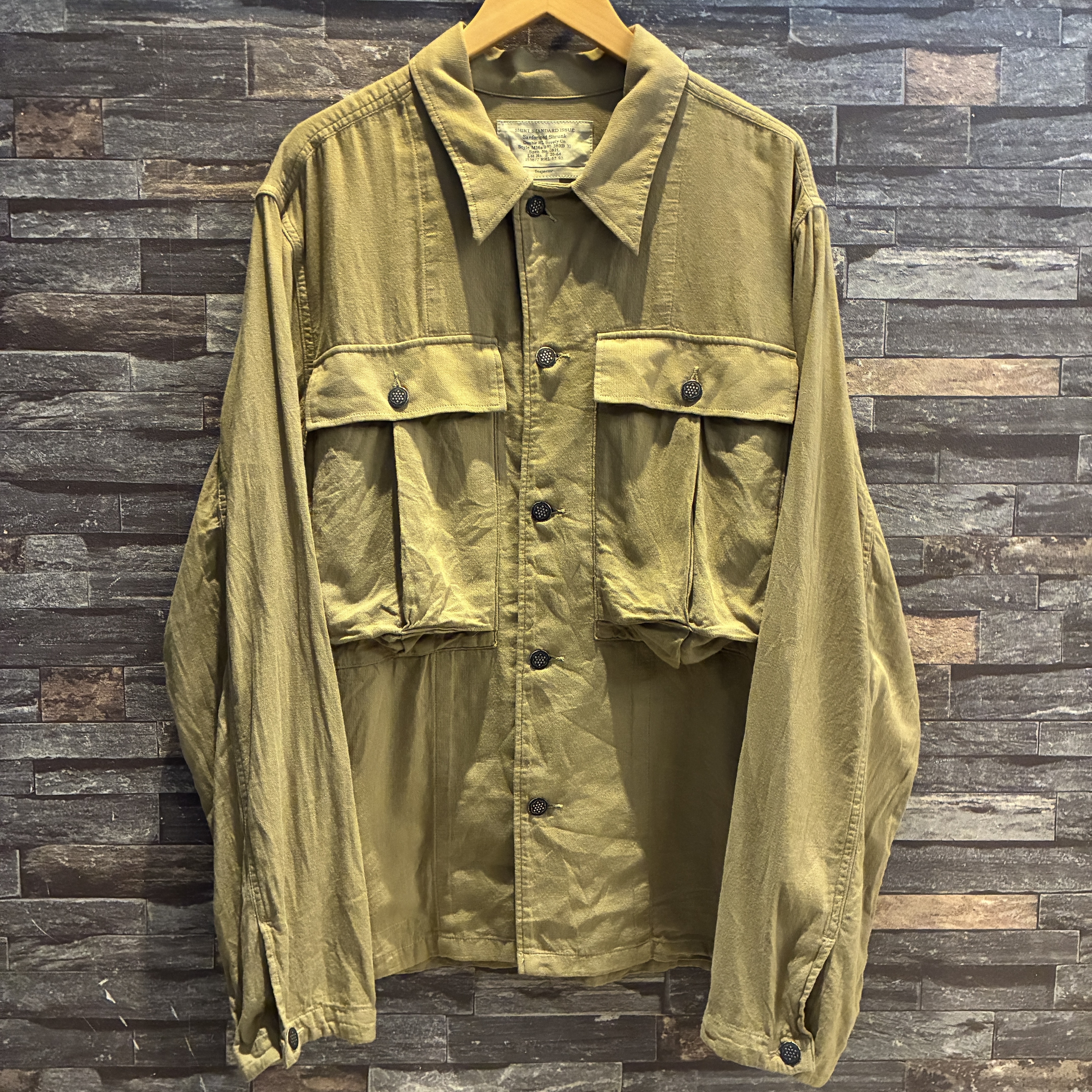 デッドストック RRL ジャケット ハリスツイード 緑 エルボー 胡桃 RRL DOBBY GRAPHIC JACKET｜SAFARI サファリ｜高円寺 吉祥寺