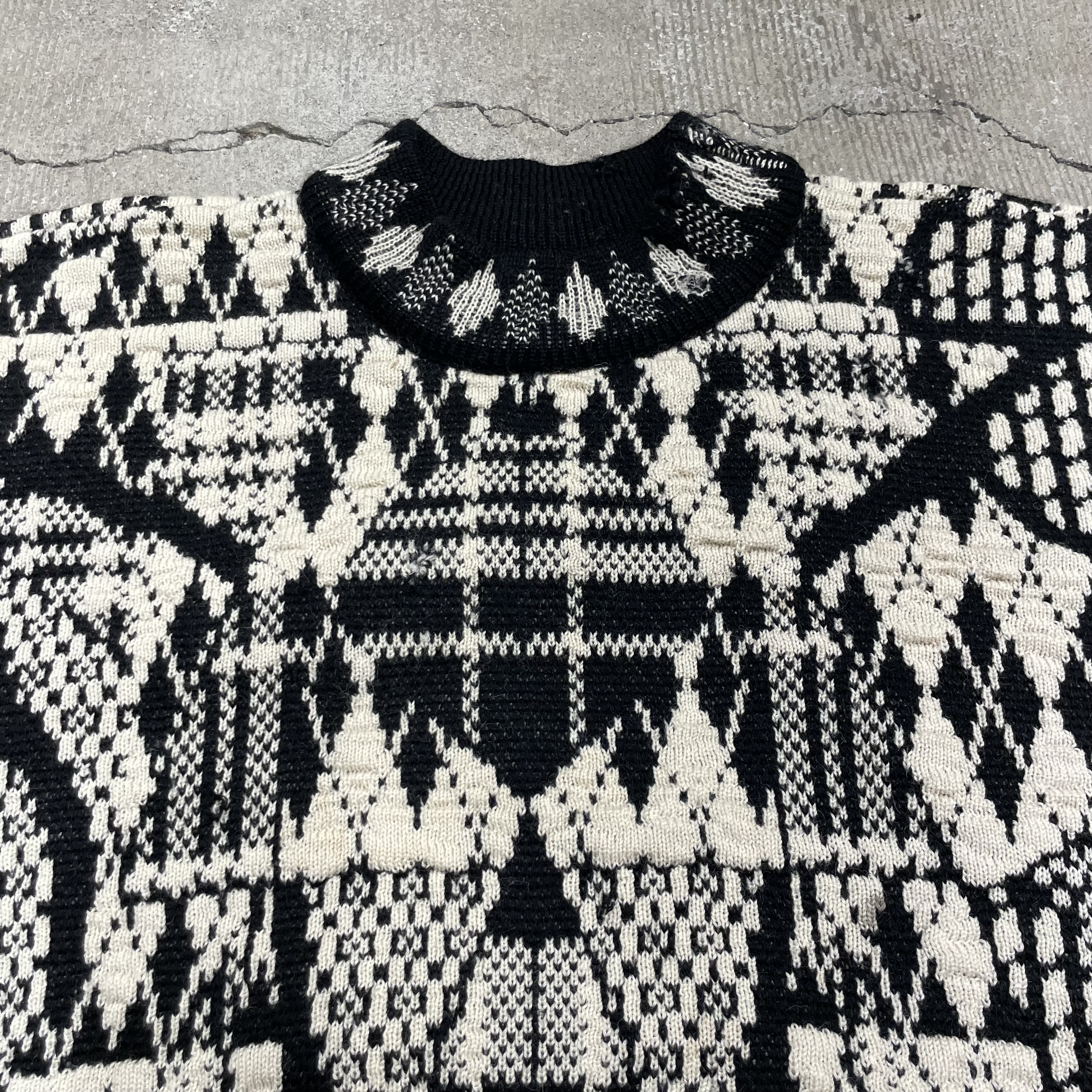 SPECIAL!!! COOGI 3D KNIT CRAYZY PATTERN!! 「モノトーン、Ｌ 