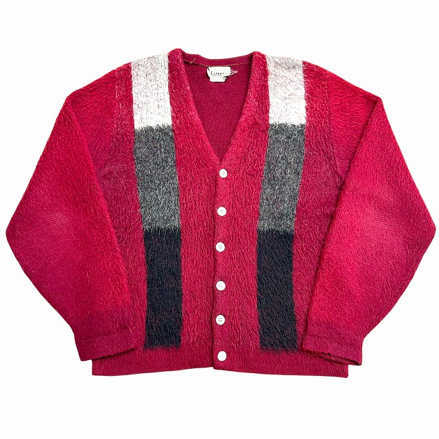 60s Vintage Campus モヘアカーディガン　L サイズ CAMPUS MOHAIR CARDIGAN 60S 「レッド、サイズL」｜SAFARI
